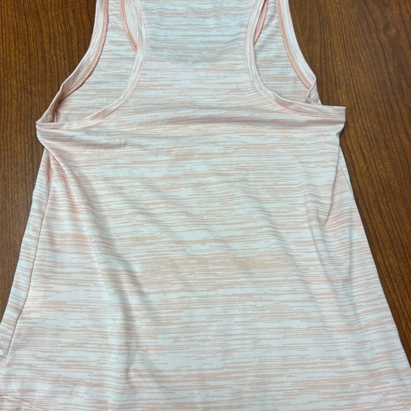 Nike Dri Fit Womens Size XS Gray Athletic Logo Tank Top Coral Pink - Picture 4 of 6